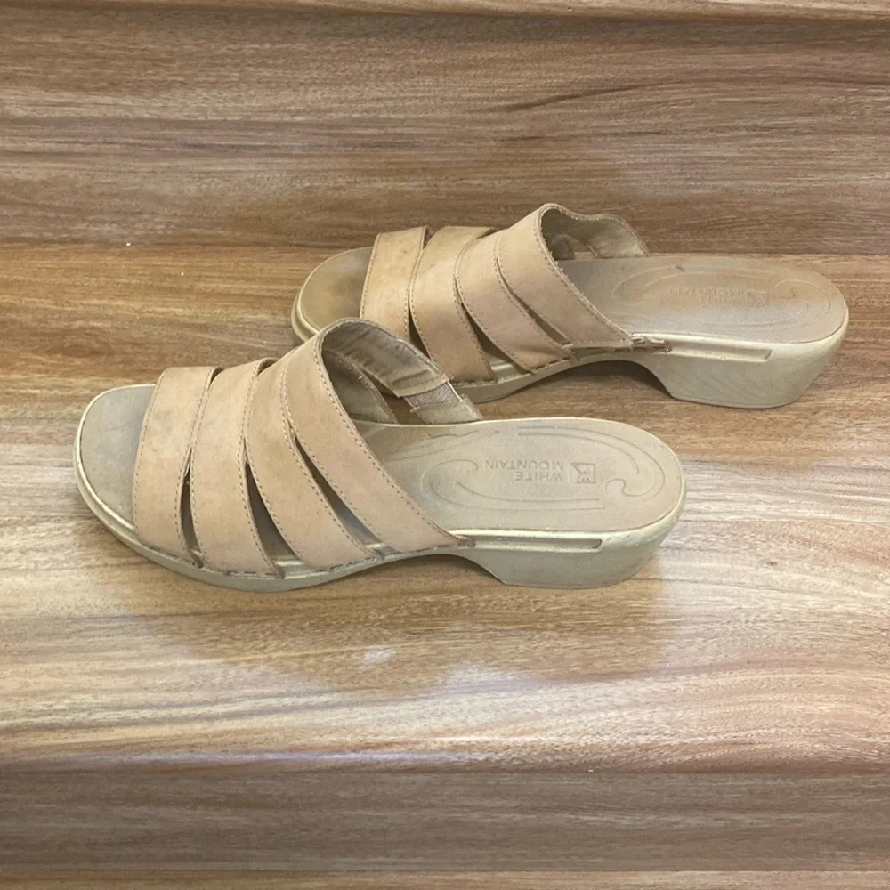 White Mountain GENIE Brown Clogs Sandals size 9M - Picture 5 of 10